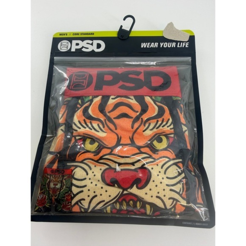 PSD Men's Boxer Brief Underwear Tiger Strength Size Large L NIB